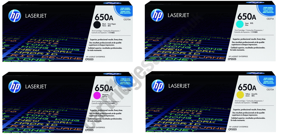 Bộ mực HP Color LaserJet 5525 , M750 Toner Cartridge ( HP 650A )