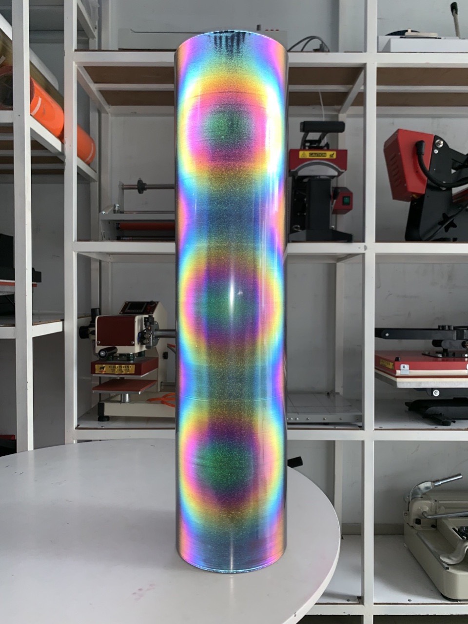 Decal PU chuyển nhiệt màu Bạc Phản Quang 7 màu khổ 0.60 x 50m