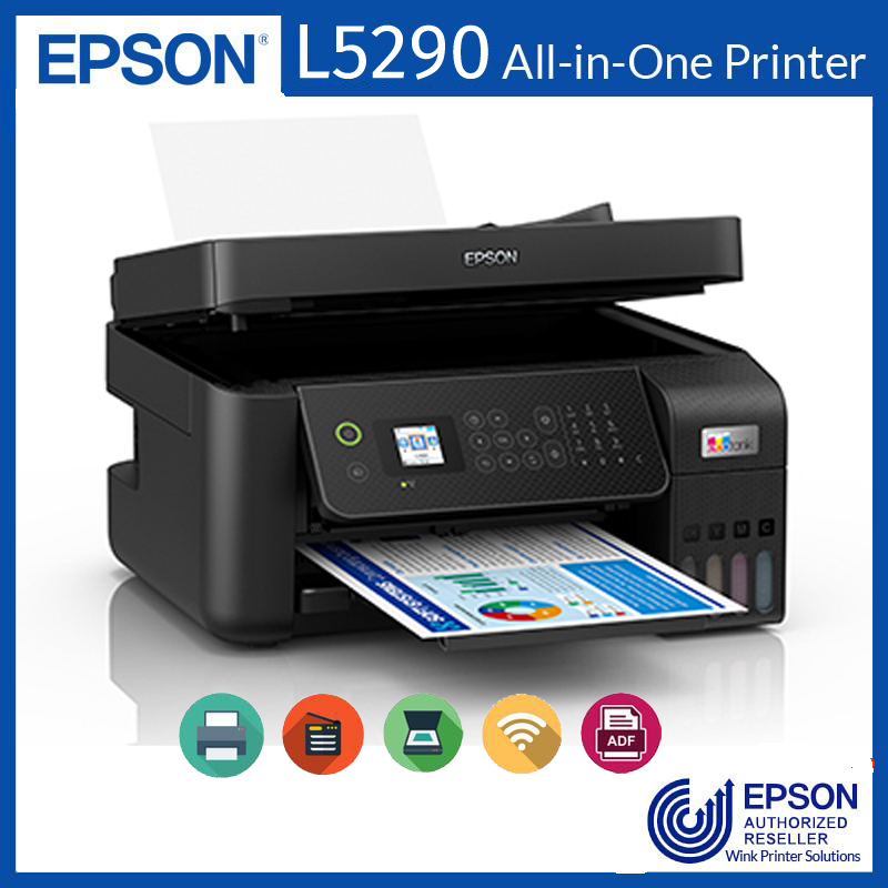 Máy in phun màu Epson Ecotank L5290 Wifi, in, scan, copy, fax