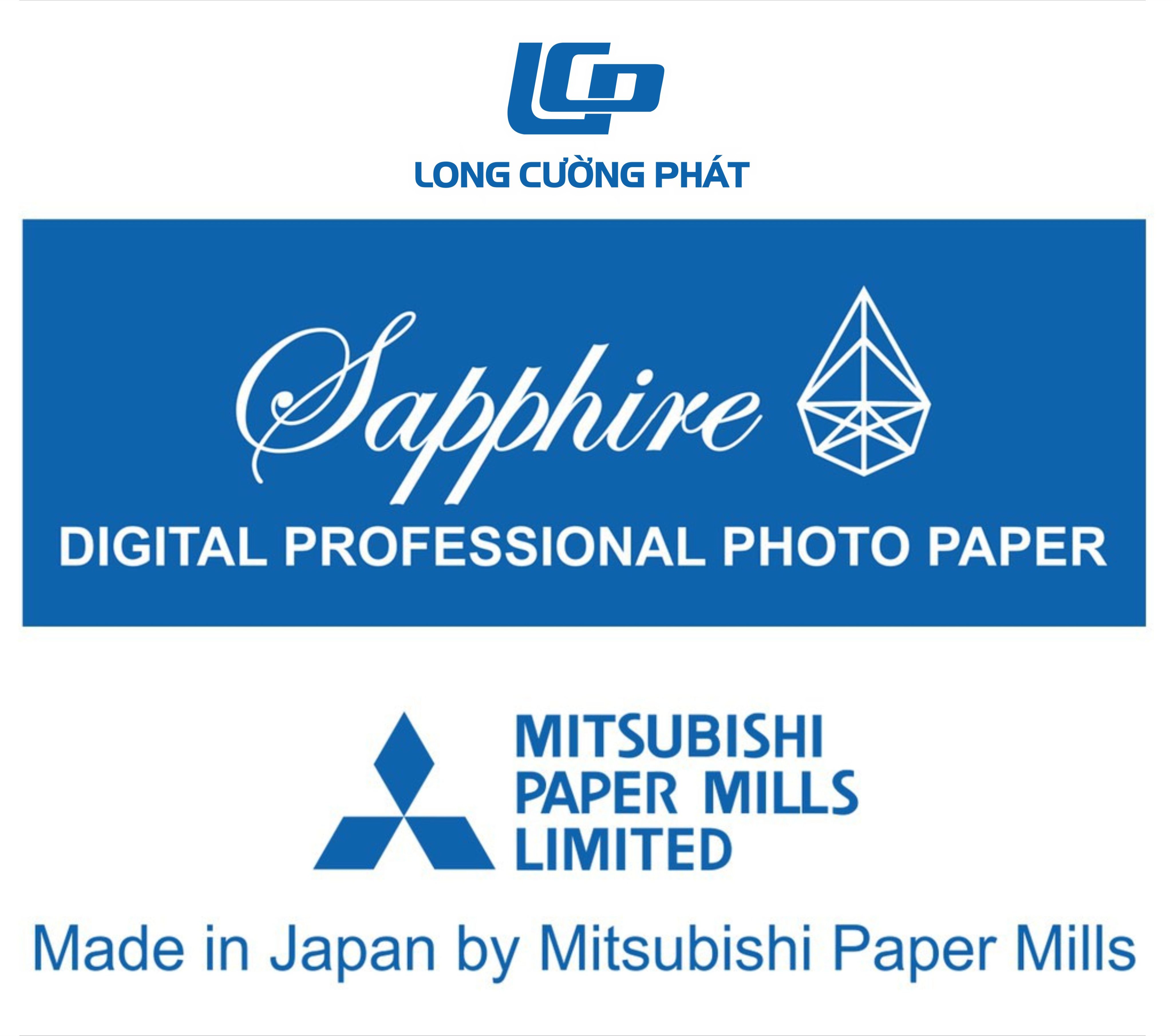 giấy in ảnh RC lụa Sapphire Mitsubishi Japan 230g khổ 10x15cm