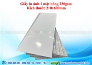 Giấy in ảnh 1 mặt bóng khổ 210mm x 600mm, định lượng 230gsm