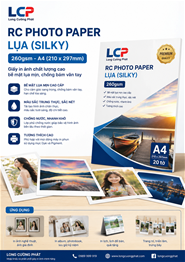 Giấy in ảnh cao cấp  RC Photo paper Lụa khổ A4,định lượng 260gsm
