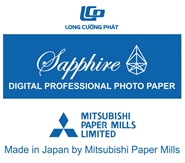 giấy in ảnh RC lụa Sapphire Mitsubishi Japan 230g khổ 29.7x45cm