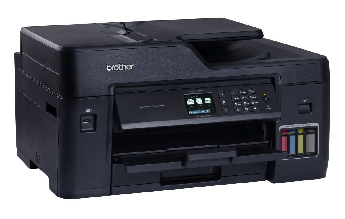 Máy in đa năng Brother MFC-T4500DW khổ A3, In phun màu tiếp mực ngoài chính hãng