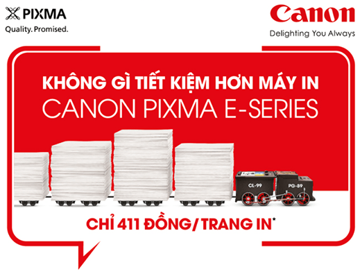 Máy in Canon E400, và E560 thiết kế để tiết kiệm